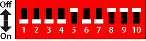 Adressage controleur dmx dip switch