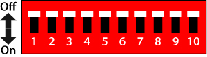 Dip switch DMX