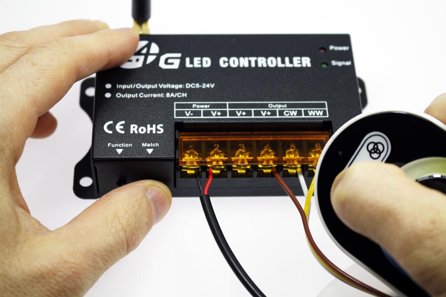 Appairage de la télécommande tactile