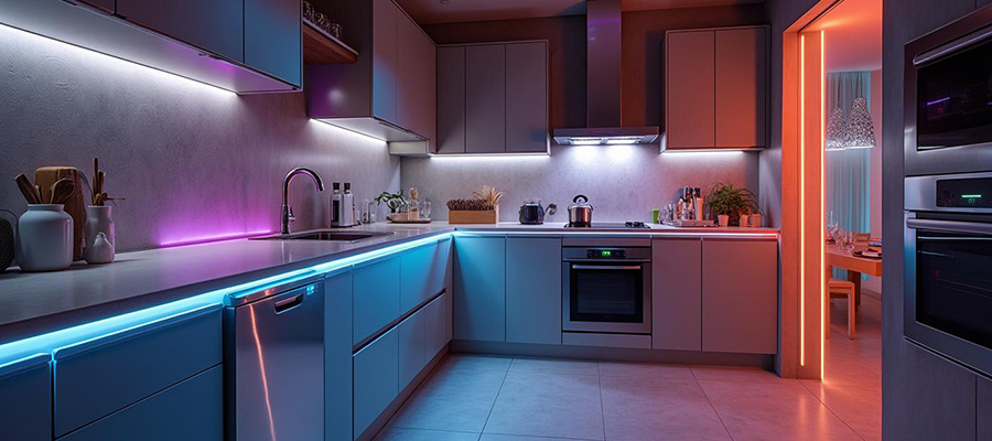 Ruban LED pour plan de travail cuisine