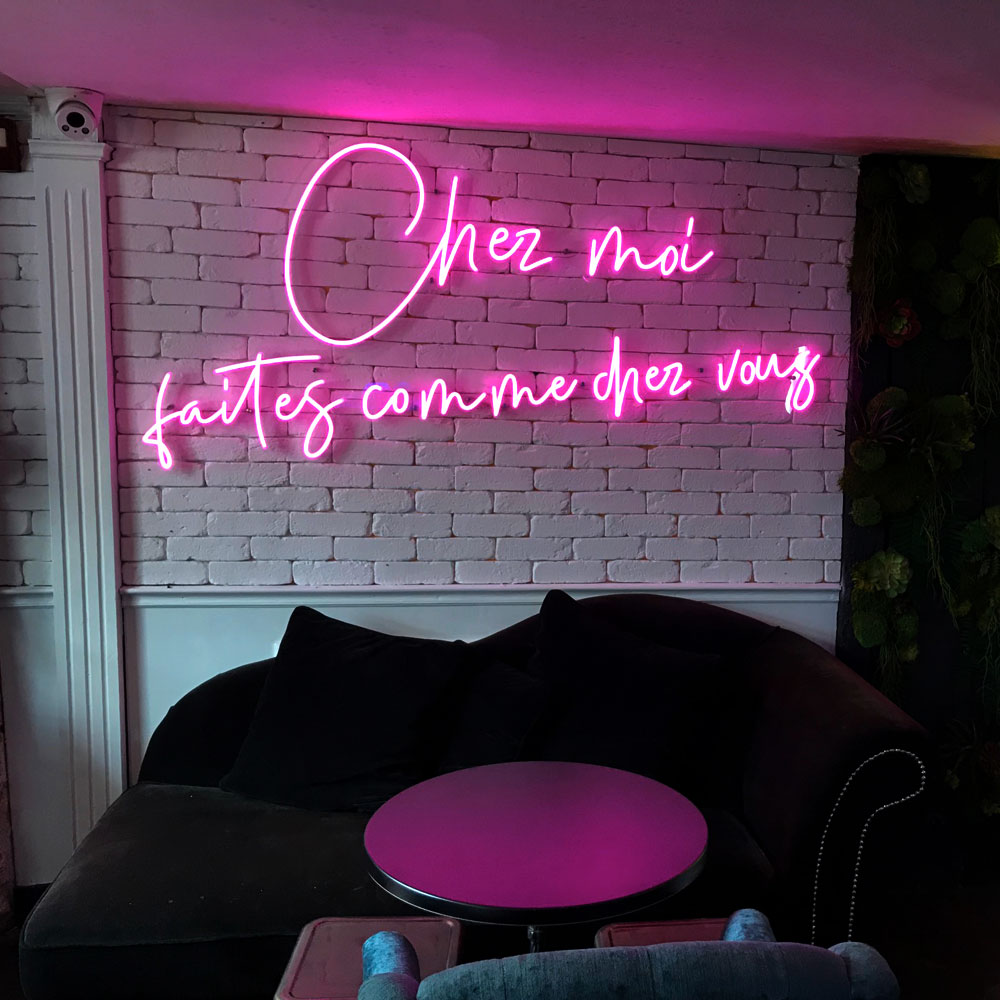Enseigne intérieur en néon LED flexible