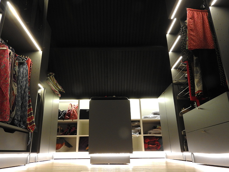 Eclairage LED d'un dressing