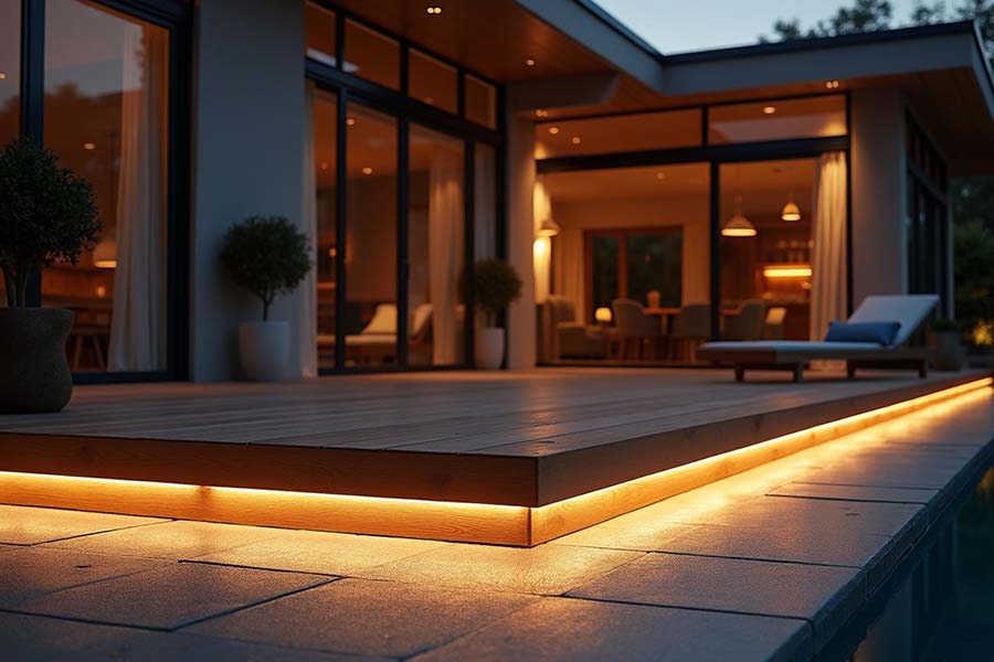 Ruban LED extérieur pour terrasse