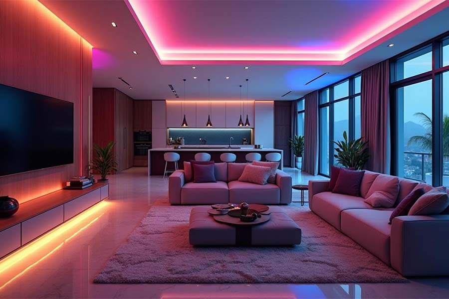Ruban LED salon
