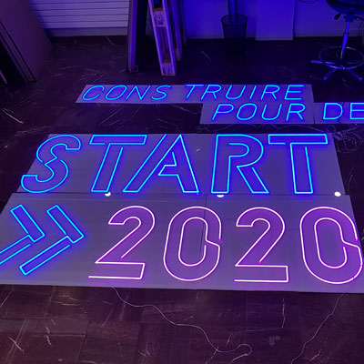 Enseigne LED texte