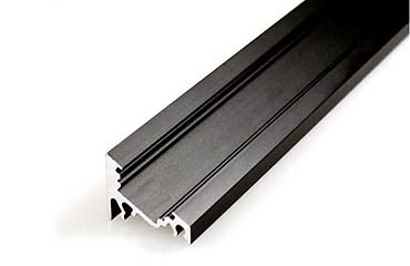 Profilé LED d'angle noir pour ruban LED et plafond Profilé LED d'angle noir
