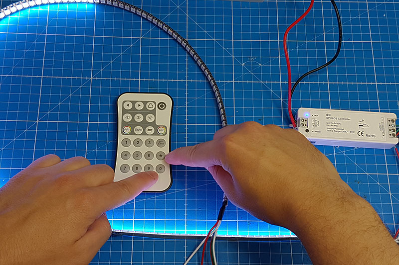 Réglage du nombre de PIXEL en fonction du ruban LED adressable